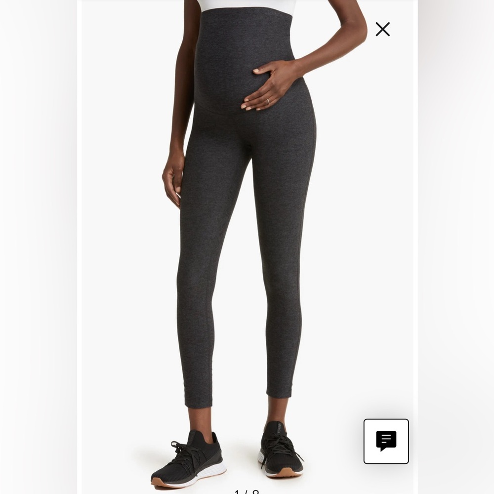 Zella Restore Soft Maternity Leggings (Size M - Dark Grey)